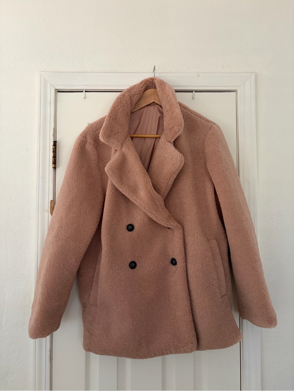 Teddy Jacket in Mauve/Pink